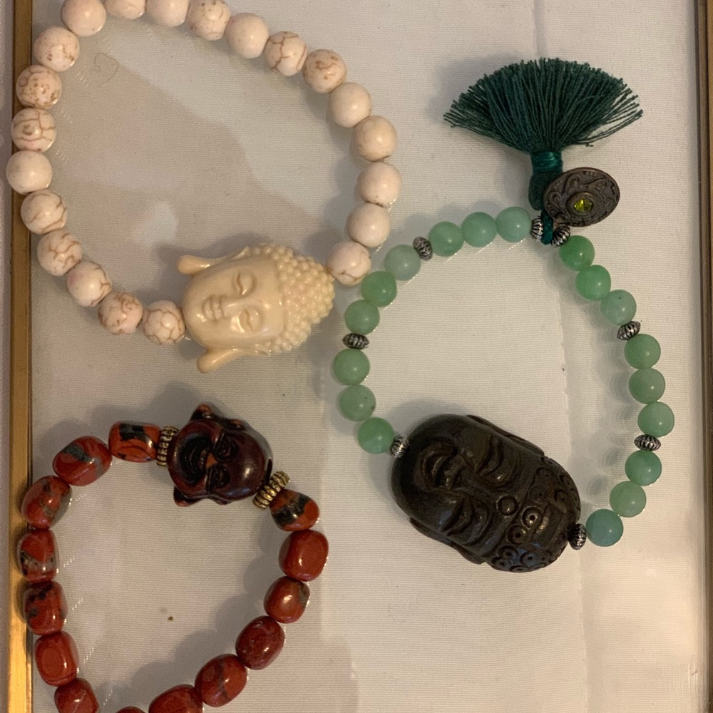 Hand made bead bracelets